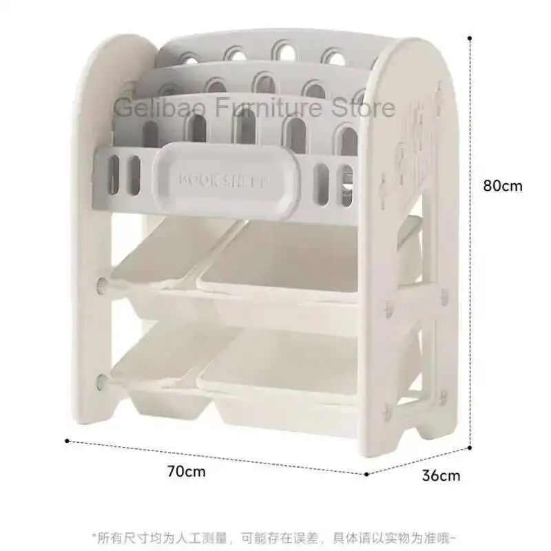 Bookshelf Multi-layer Easy Assembly Shelf Double Simple Rows Children's Bookshelves Floor Standing Mensole Storage Cabinet