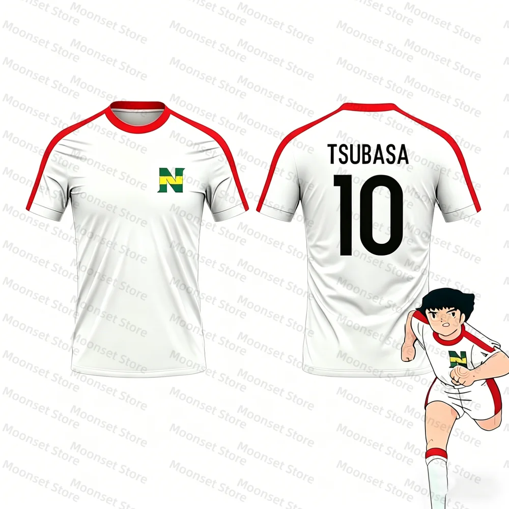 2-teiliges Outfit für Kinder, Trainingsanzug, Captain Tsubasa Football Nr. 10, bedrucktes T-Shirt, kann zwischen T-Shirts oder Shorts ausgewählt werden, Kinderkleidungsset – Detail 7