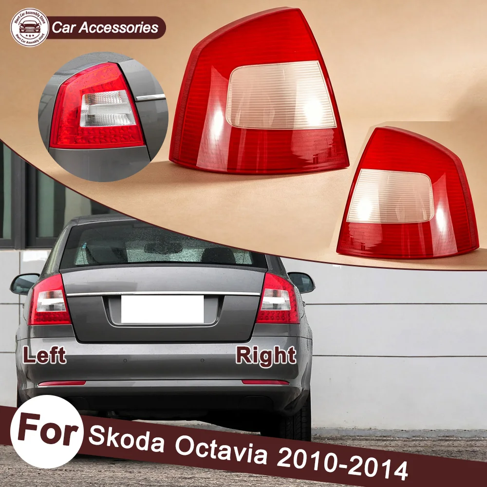 Für Skoda Octavia 2010-2014: Ersatz-Rückleuchtenabdeckung, Bremslichtschale, Rücklichtglas, Auto-Heckleuchten-Glasabdeckung