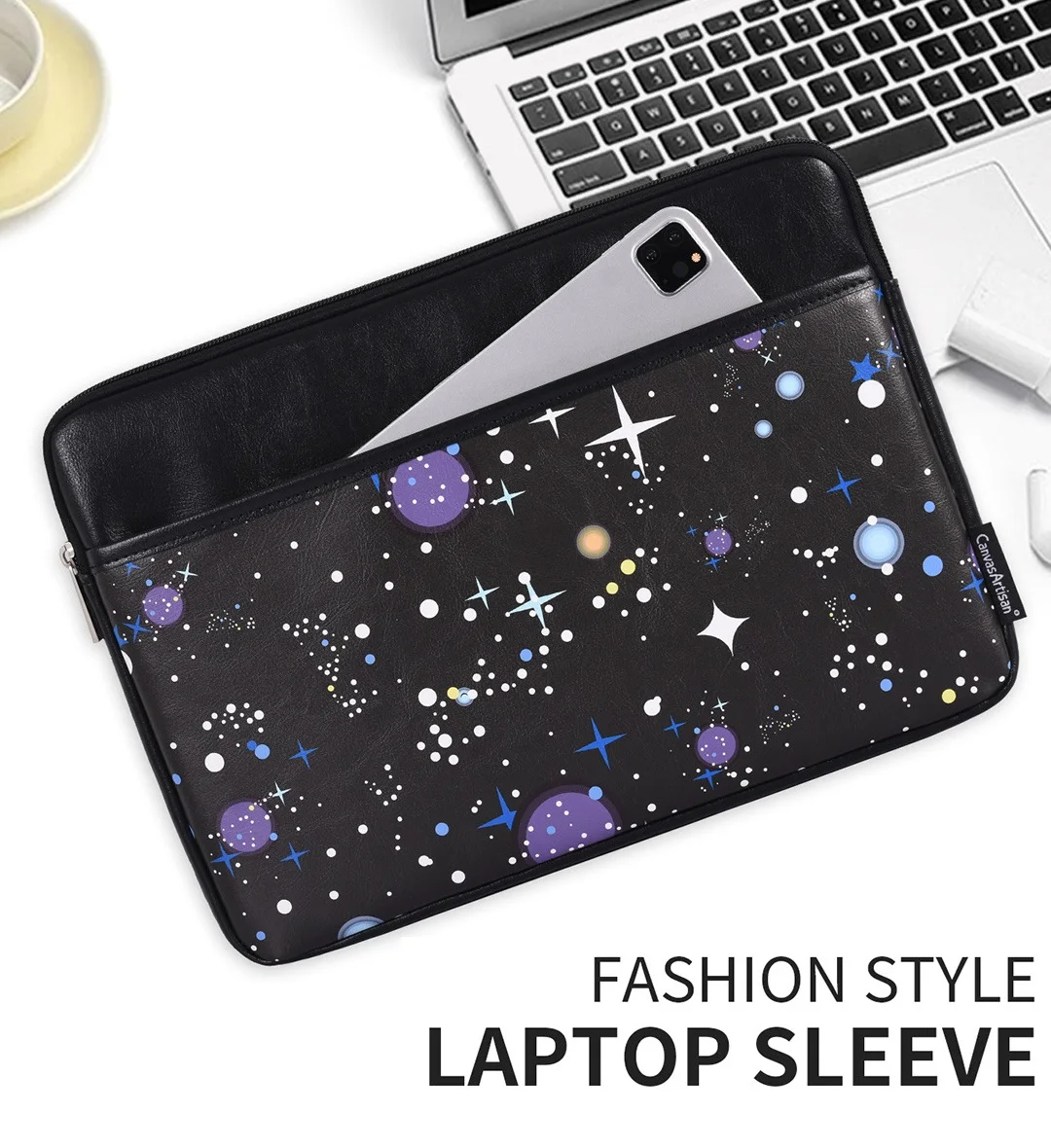 Laptop Bag 13.3,14,15.6,16 Inch Waterproof Sleeve Case For Macbook Air Pro M, Man Lady Women Notebook PC PU Leather Computer G16