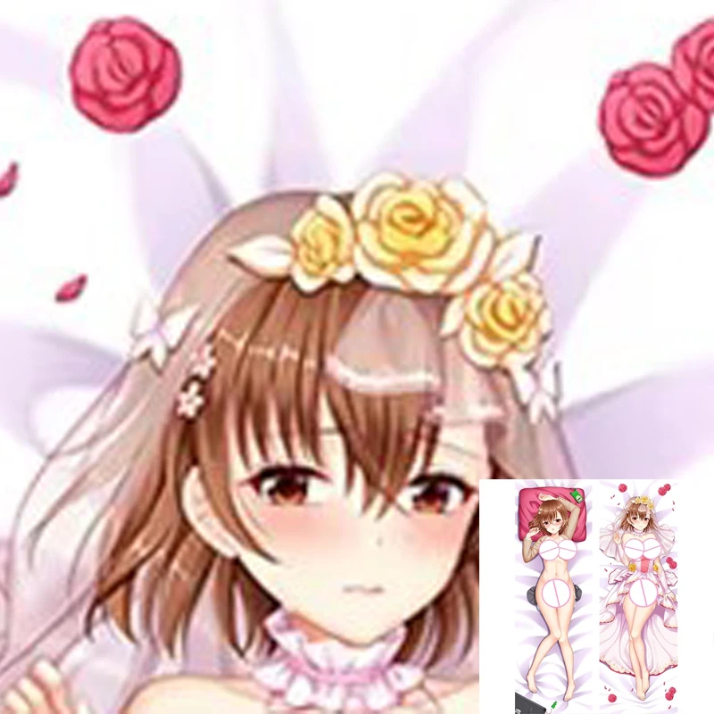 

Dakimakura Anime Pillow Cover Mikoto Misaka Double Sided Print 2Way Bedding Gifts