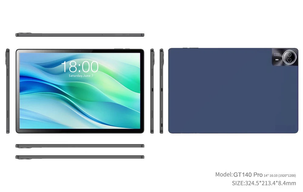 2026 High Defined Android 15 Tablet 14 inch Tablet PC 20GB 512GB 12900mAh Phone Call BT5.0 5G WiFi GPS Google Play Laptop Pads