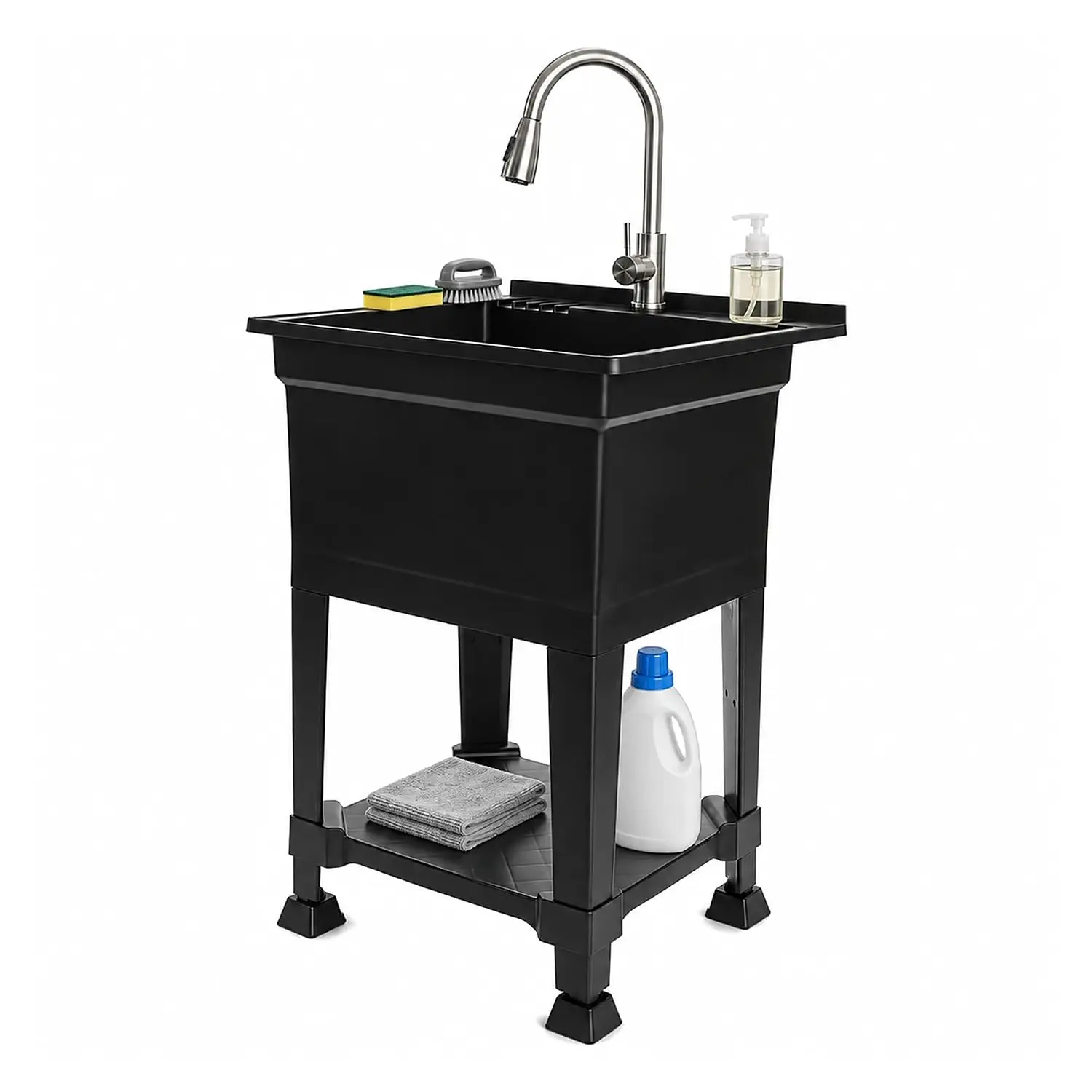 Black - Quick Connect Drain - 24 x 24 in, Customized