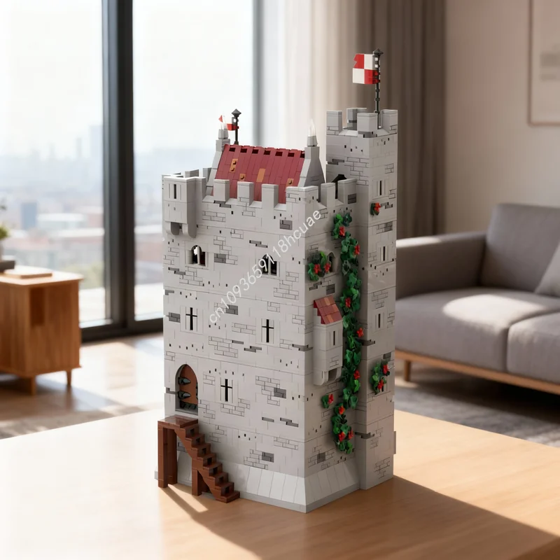 3937 stuks MOC Kasteel Harlon Keep Toren Huis Model Bouwstenen Kerstcadeaus Architectuur Speelgoed DIY Idee Educatief Creatief