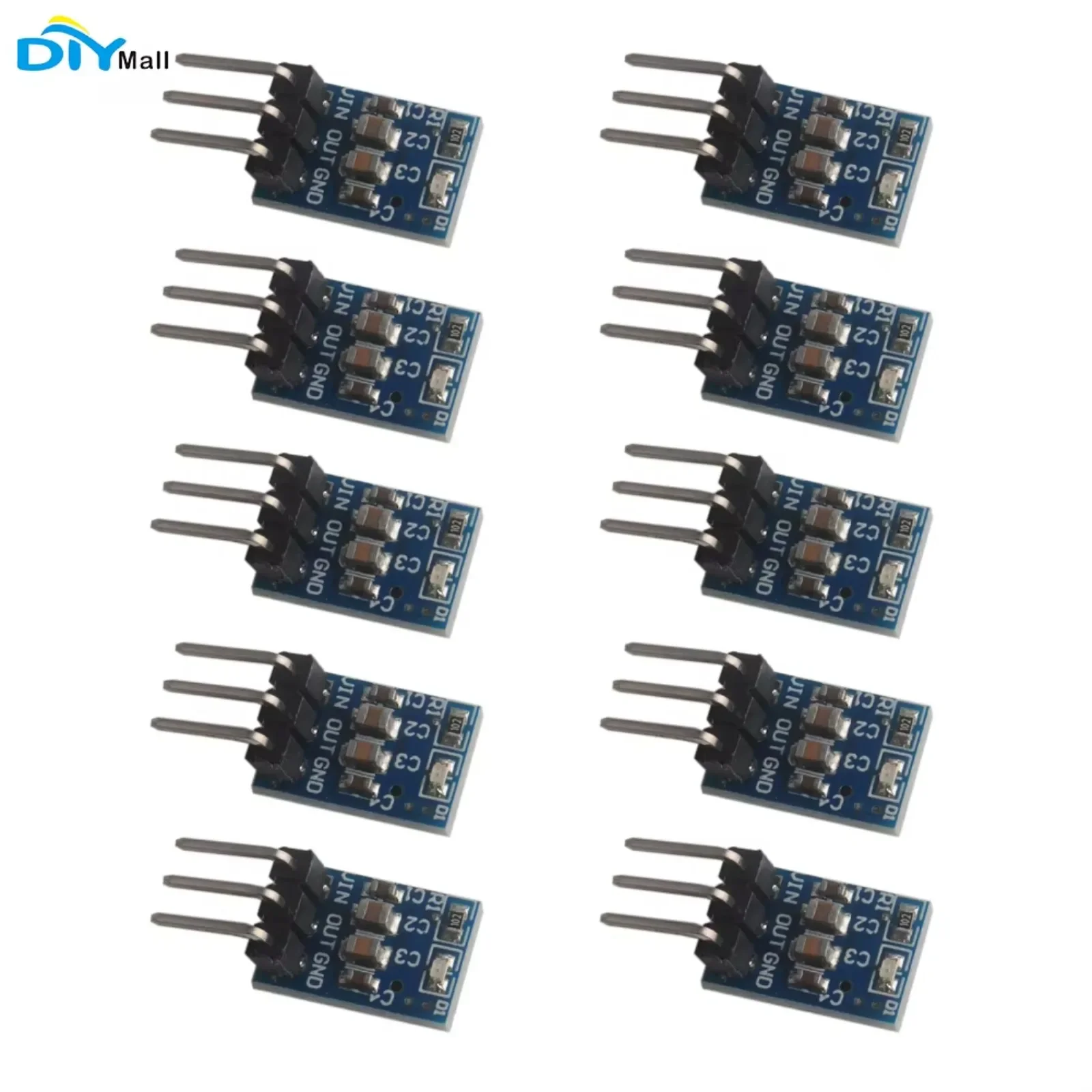 10pcs/lot DC 4.2V-10V to 3.3V 800mA Step-Down Voltage Regulator Power Supply Module