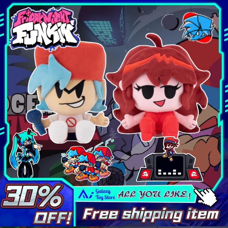 

20 см в наличии Friday Night Funkin плюшевые игрушки бойфренд подруга мягкие куклы игры коллекционные плюшевые рождественские новогодние подарки