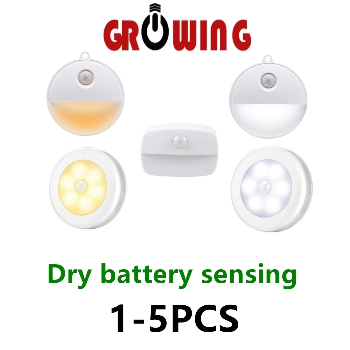 

1-5 шт., беспроводной ночсветильник с датчиком движения, 0,5 Вт, 4,5 в