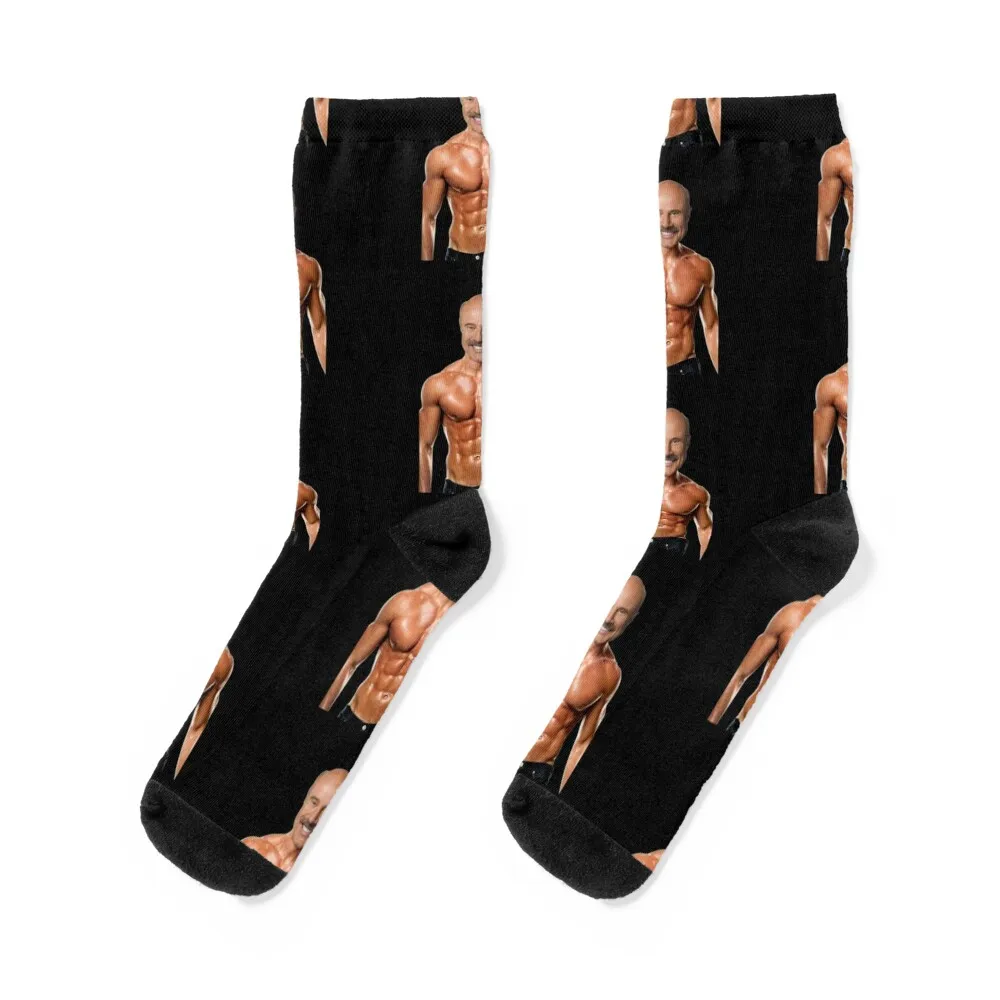 

Dr. Phil Bodybuilder Socks christmas gift custom sports halloween funny sock Socks Male Women's