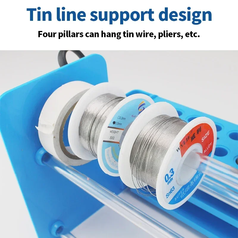 SZR-18 Tool Storage Rack Desktop Screwdriver Storage Box For Solder Wire Weld Paste Flux Mobile Phone Repair Tool Small Parts