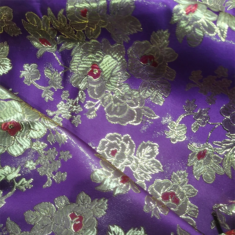 High quality damask satin brocade jacquard fabric costume upholstery furniture curtain clothing material