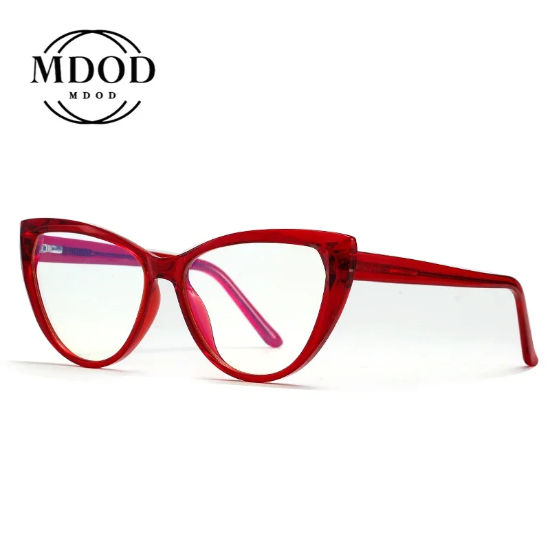 

Blue Light Blocking Glasses Women Men Vintage Cat Eye Eyeglass Woman Frame Oversize Square RedMen Computer Eyeglasses