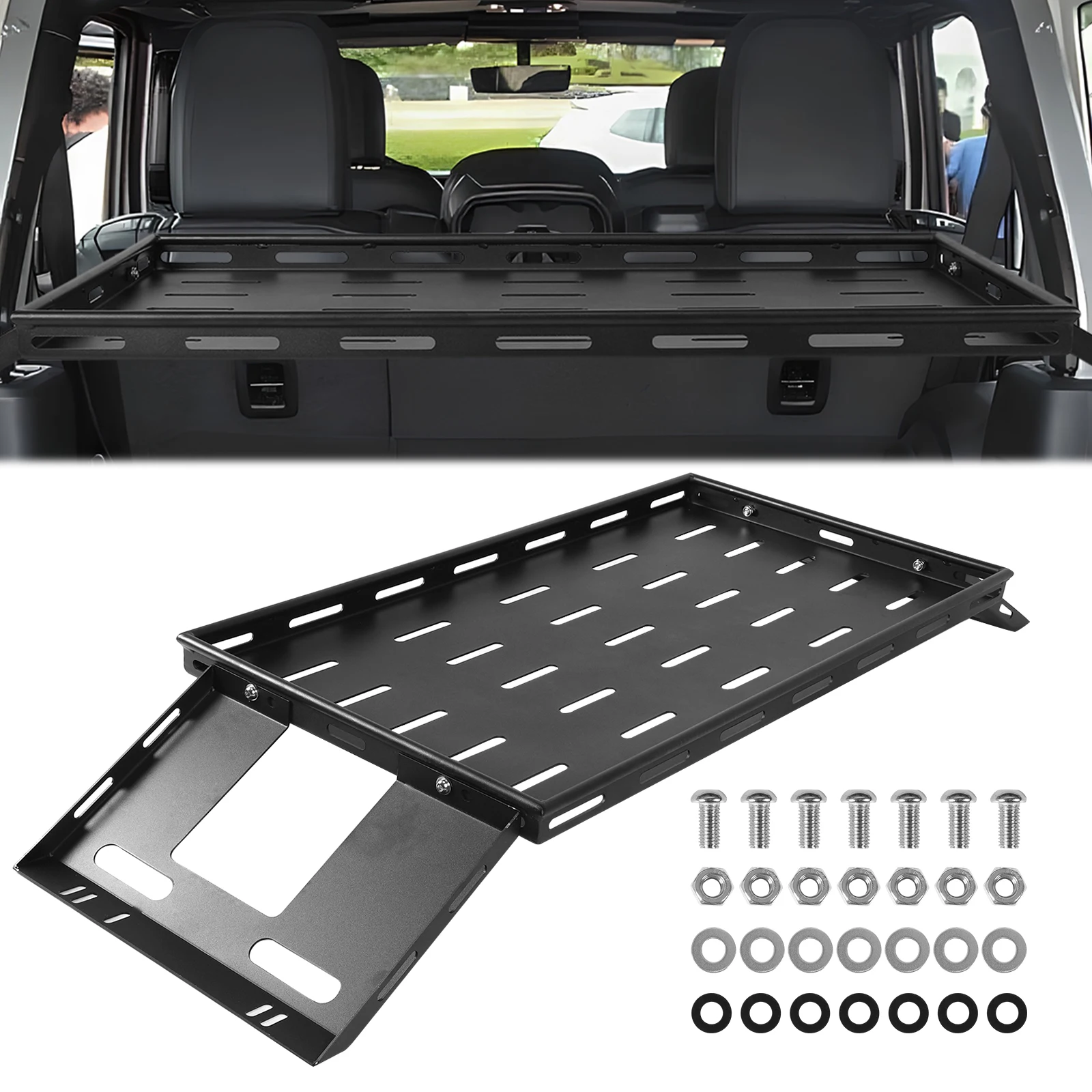 

Interior Storage Basket Anti-Scratch Lightweight Steel Tray Organizer Rust Proof for 07-25 JK/JL Wrangler