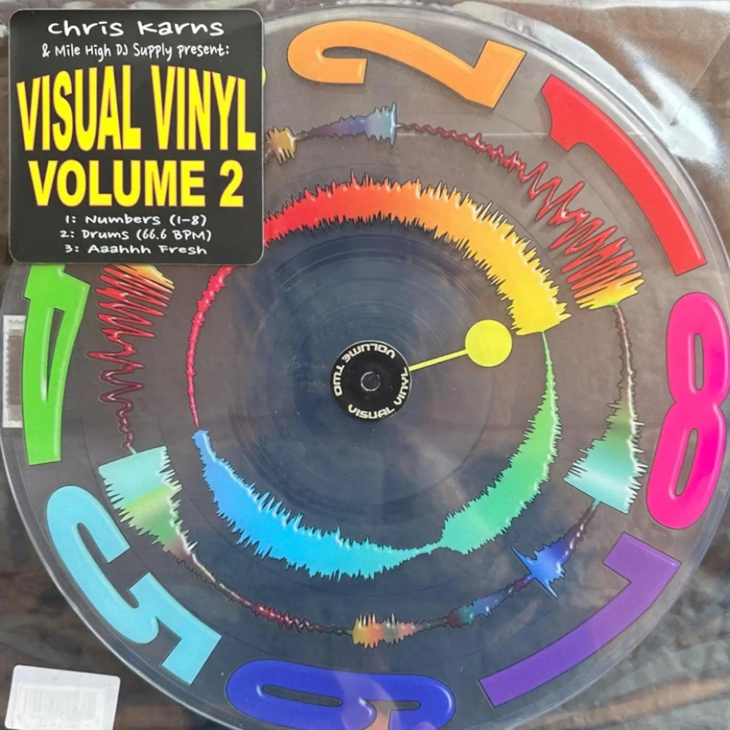 12 Inch DJ Scratch Effect Record Visual Vinyl Vol. 2 Clear