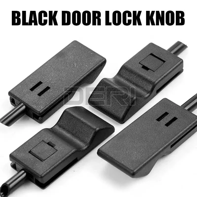 Black Door Lock Knobs Front Rear For Chevrolet GMC Silverado Sierra Cadillac Hummer Yukon 2007~2013 15844616 15214027 25862454