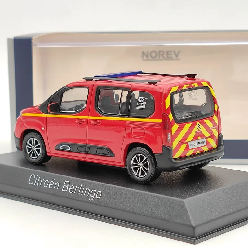 Norev 1/43 2020 Citroen Berlingo POMPIERS FIRE ENGINE Diecast Model Cars Limited Miniature Vehicle Hobby Collection Gifts