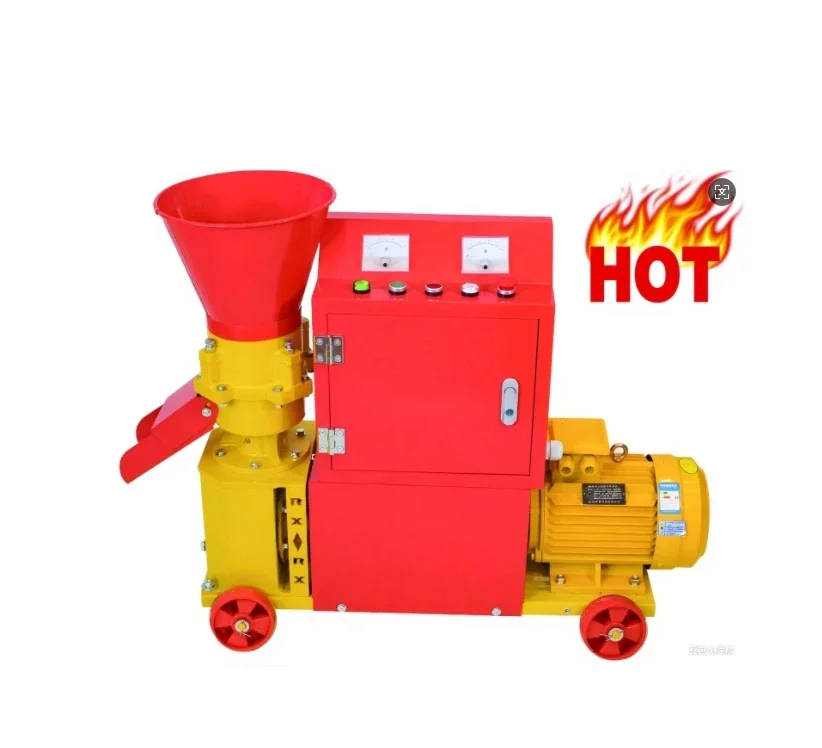 Efficiency Feed Pellet Machine New Condition Flat Die Mill for Biomass Feed Pellet Rice Husk