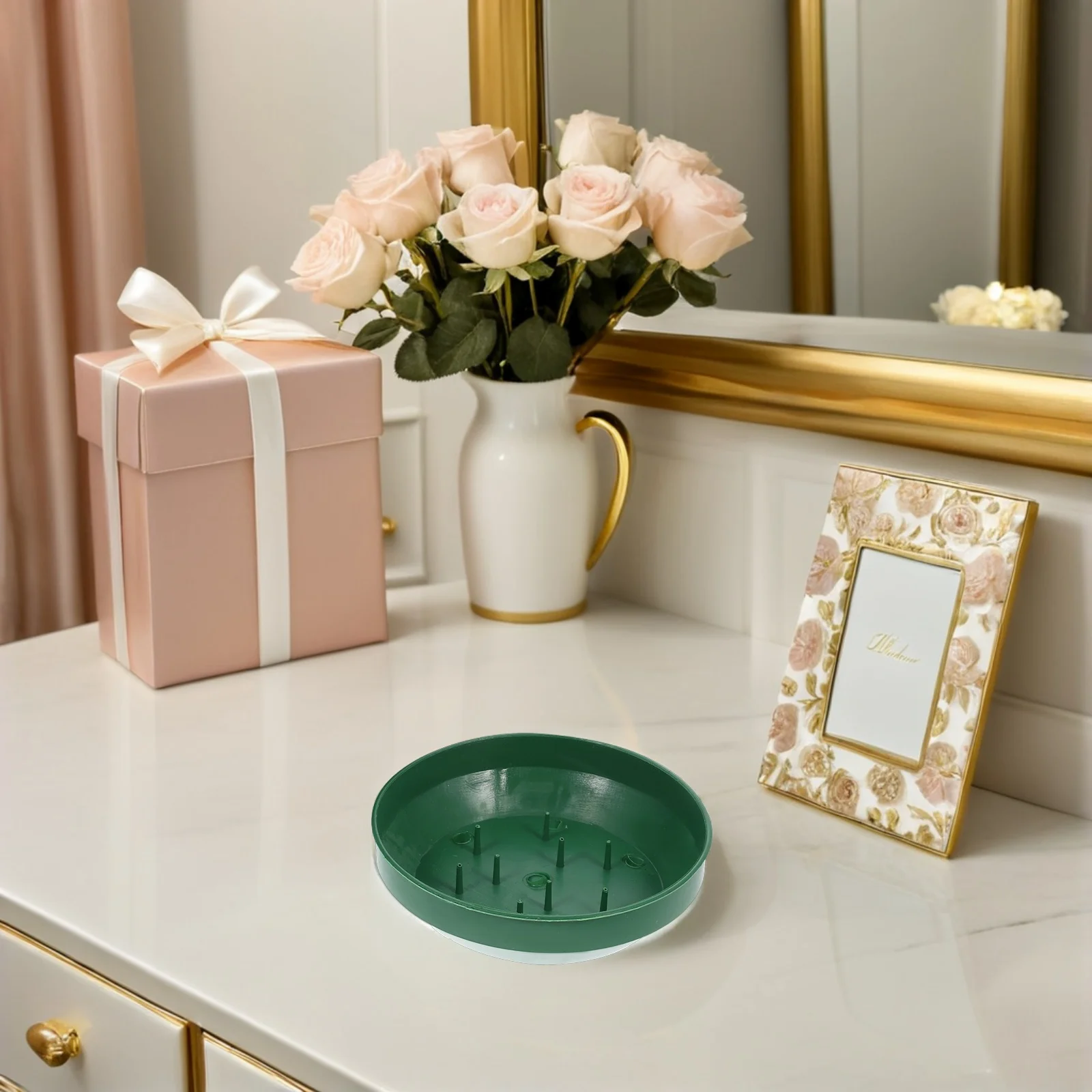 

25 шт. пластиковых круглых подставок для цветочных композиций, подставок для флористической глины, для свадеб, вечеринок, праздничных столов, декоративных элементов