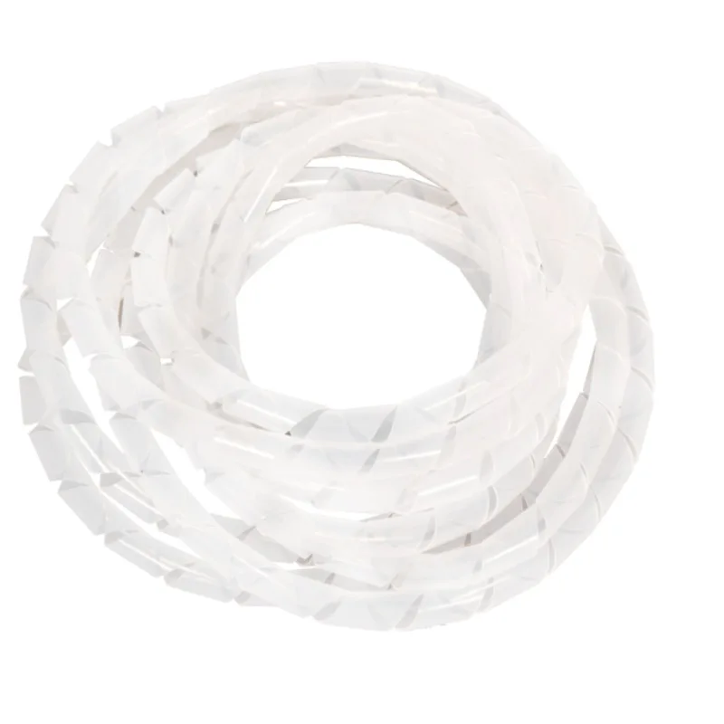 for Wandu White Spiral Wrap 8mm Cable Protector Spiral Wrap