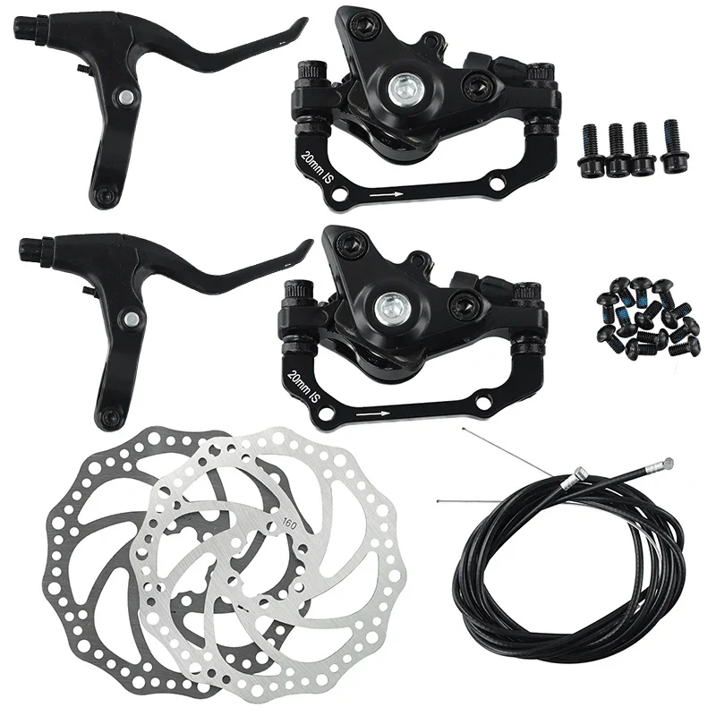 

Mountain Disc brakes Bicycle Bike Front & Rear Mechanical Set Tools With 160mm Rotors Accessaries Alloy New Sale