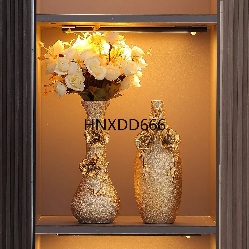 Ceramic vases antique blue and white porcelain flower ware, living room home decoration Decoration living room luxury home