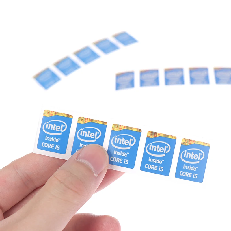 Autocollant avec logo Intel Core I3/I5/I7 de 4e génération, étiquette décorative pour ordinateur portable, 5 pièces