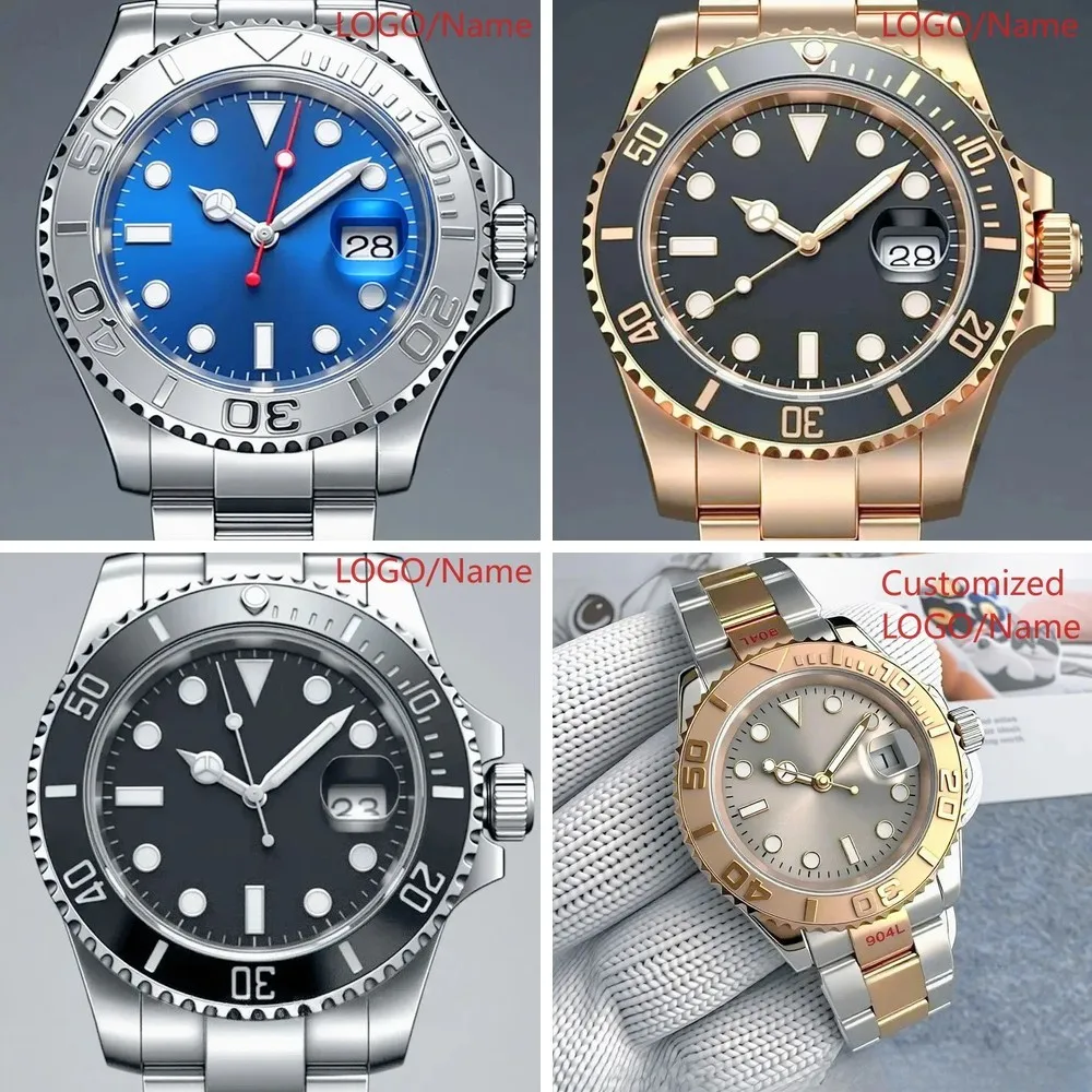 

Moq 5 units wholesale price custom logo high quality luxury watch 41mm Sport Men's Automatic Mechanical Watch 904L