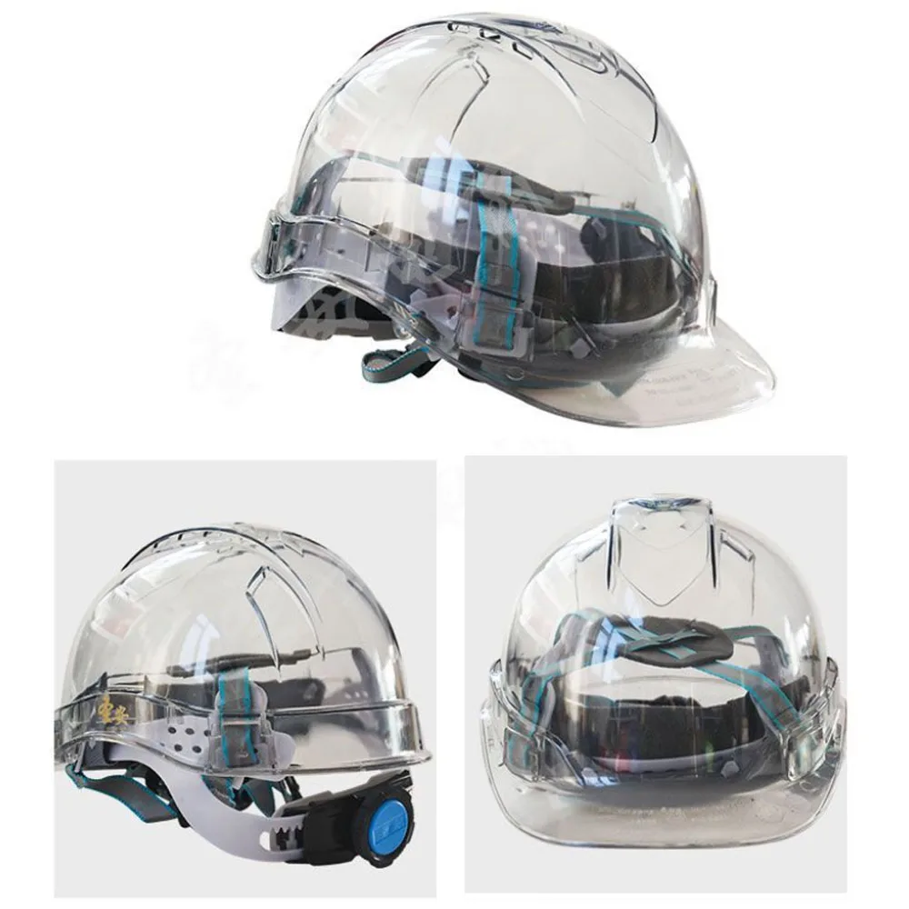 Construction Safety Helmet Worker Climbing Protective Transparent Vented Hard Hat Outdoor Workplace Head Protection Helmet