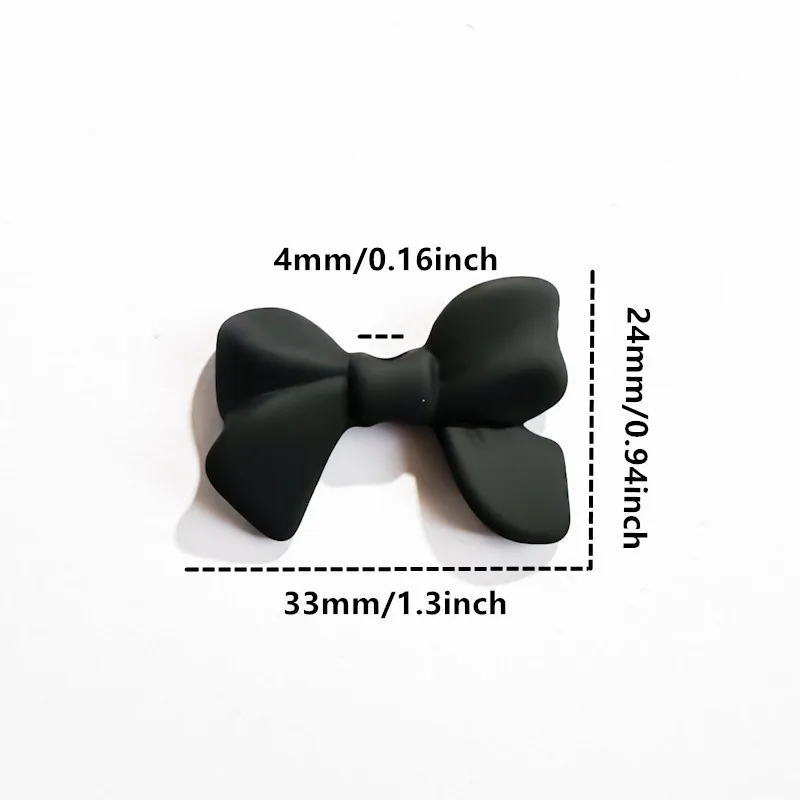 10/30Pcs/lot 33x24mm Colourful Bowknot Acrylic Beads Supplies for Bracelet Handmade DIY Jewelry Making Materials Accessories