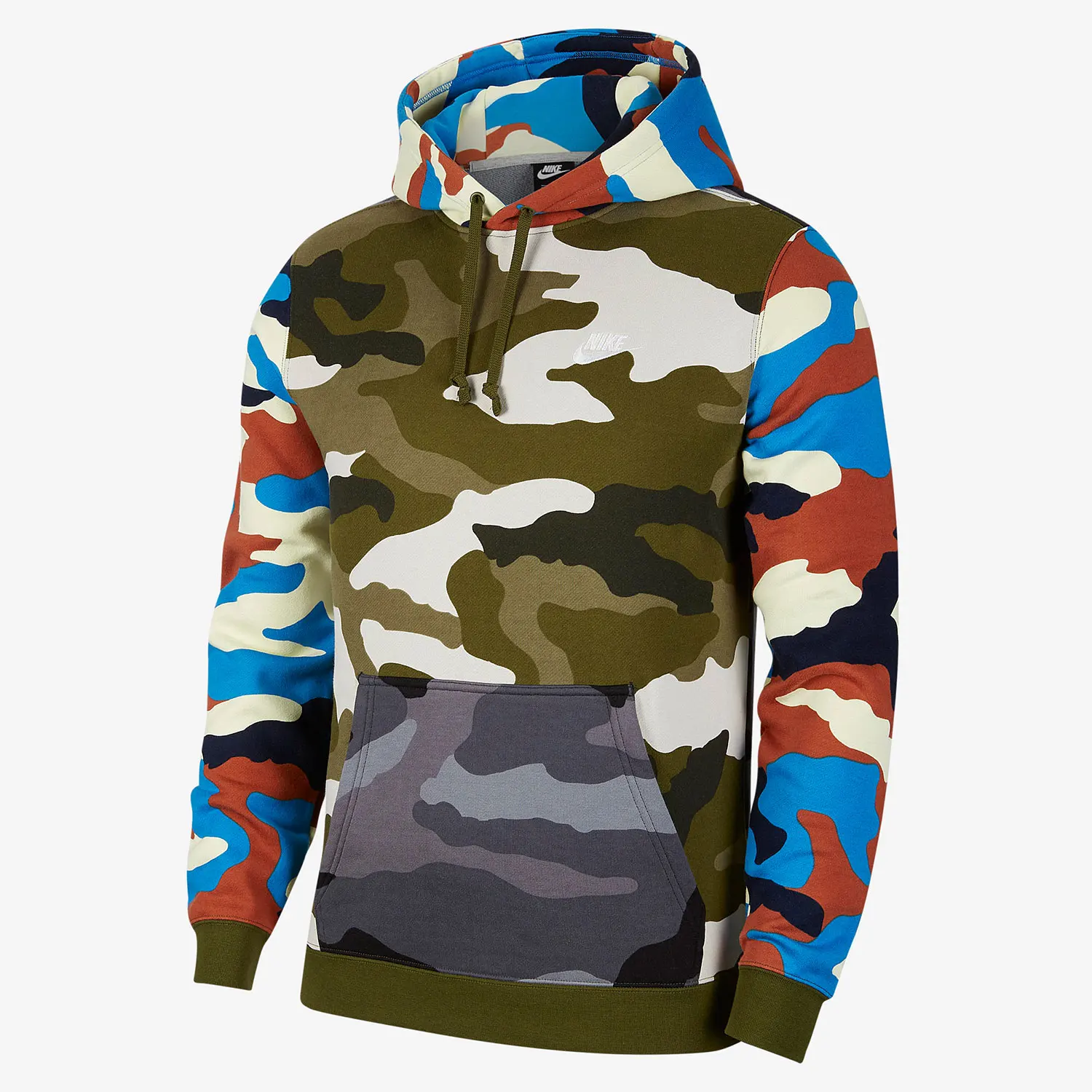 

Nike Authentic Casual Men's Fashion Camouflage Hooded Loose Pullover Hoodie CQ7764-327