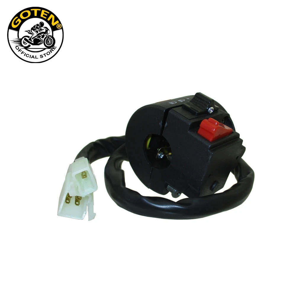 Goten 8 سلك 3 وظيفة المقبض الأيسر مجموعة التحكم في التبديل للدراجات النارية الرباعية ATV