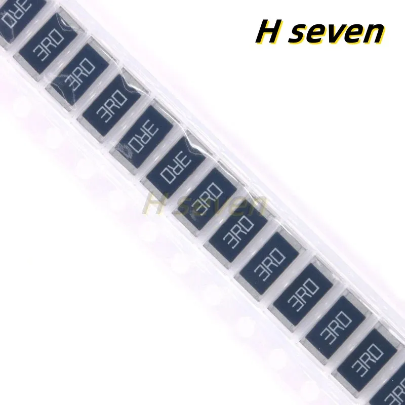 50pcs 2512 SMD Resistor 3 ohm 3R 3R0 1W 5% Chip Resistance Kit Hot Sale