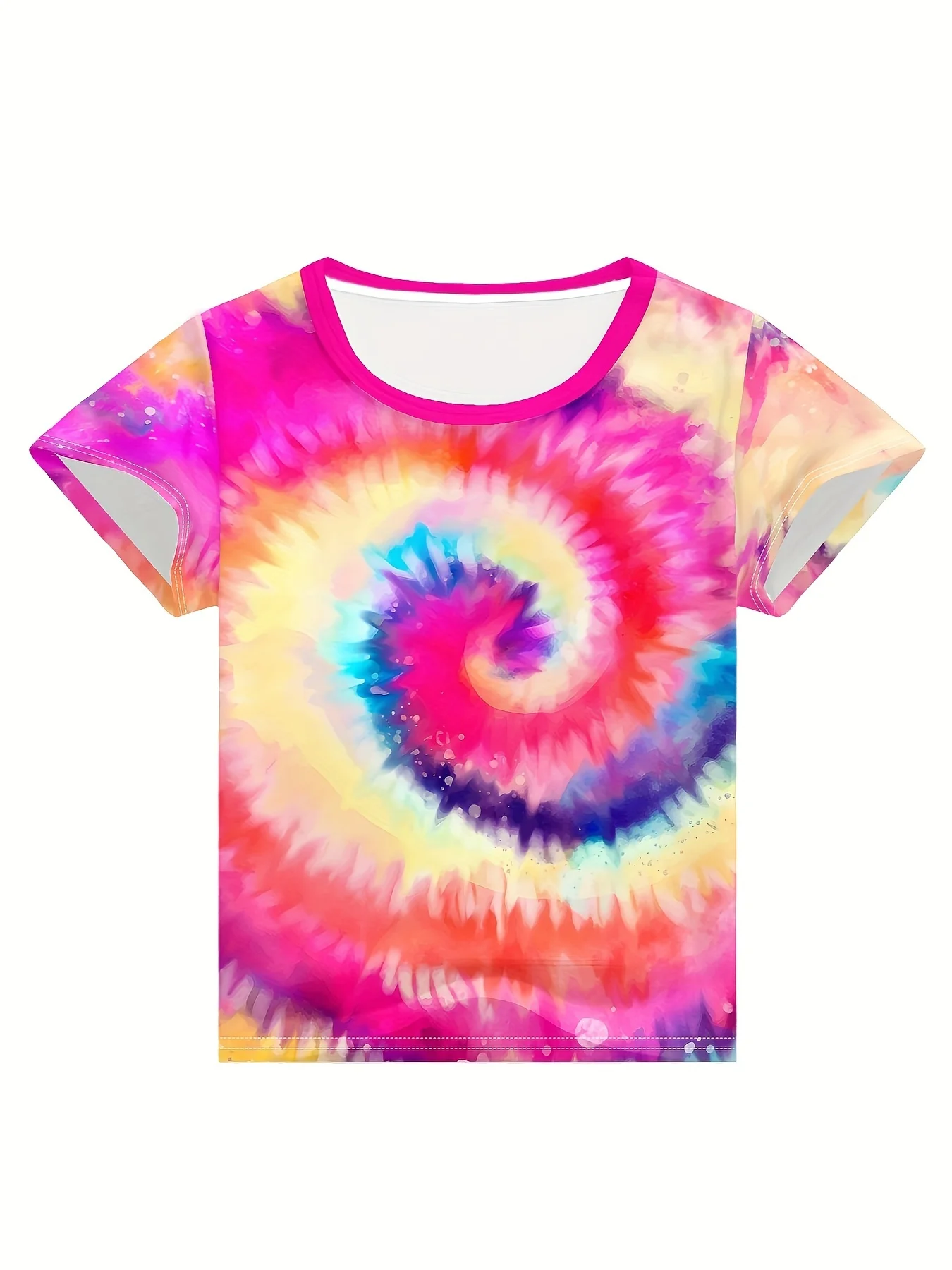 2026 Tie-Dye Kids Outfit Kids Clothes Boys' Verano Colorido T-Shirt Children Top Short Sleeve Kids T Shirt Children's Clothing