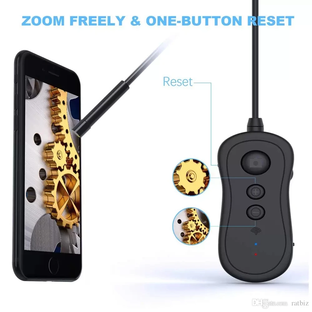 

2MP 1080P 5.5mm 3X Zoom Wireless WIFI Endoscope Camera Inspection CMOS Borescope Otoscope Digital Microscope
