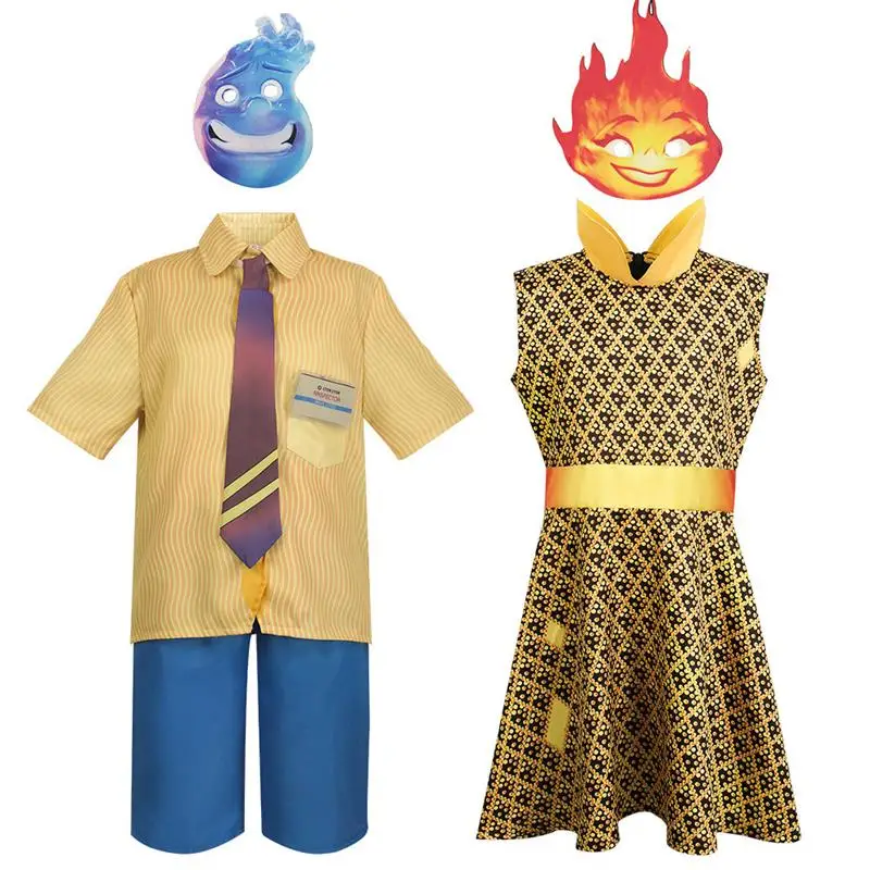 

Halloween Cosplay Movie Crazy Town Ember Fire Wade Water Costume Women's Traditional Clothing Stage Performance Outfit