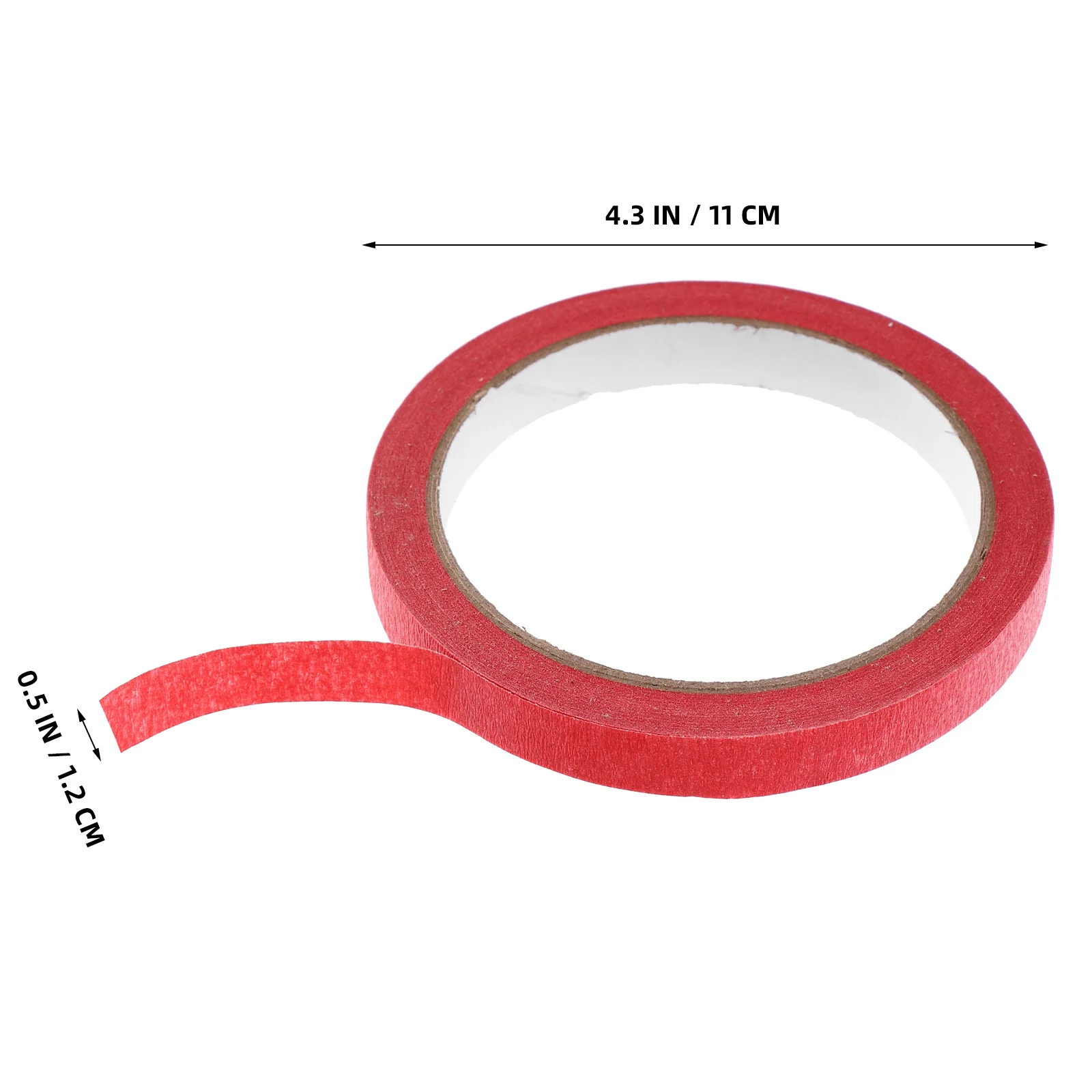 8 لفات شريطٌ لاصق ملون طلاء السيارات الحرف للكتابة وضع العلامات سجل القصاصات DIY أشرطة الزخرفية شريطٌ لاصق ملون