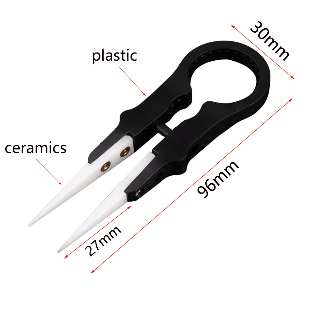 Ceramic Insulation Tweezers Anti Static Forceps High Temperature Resistance Multifunctional