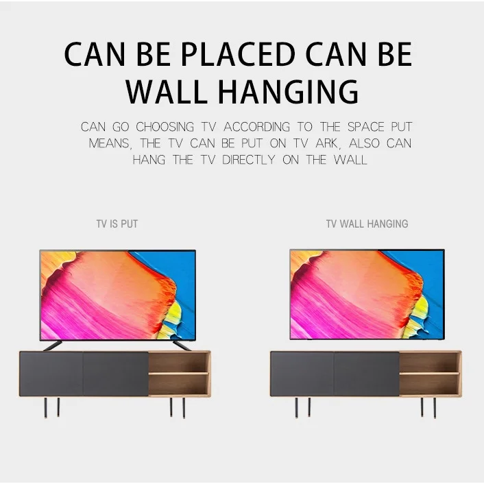 Full Screen Frameless Led Tv 43 Inch English Neutral Smart Tv 4K Smart Network LCD TV