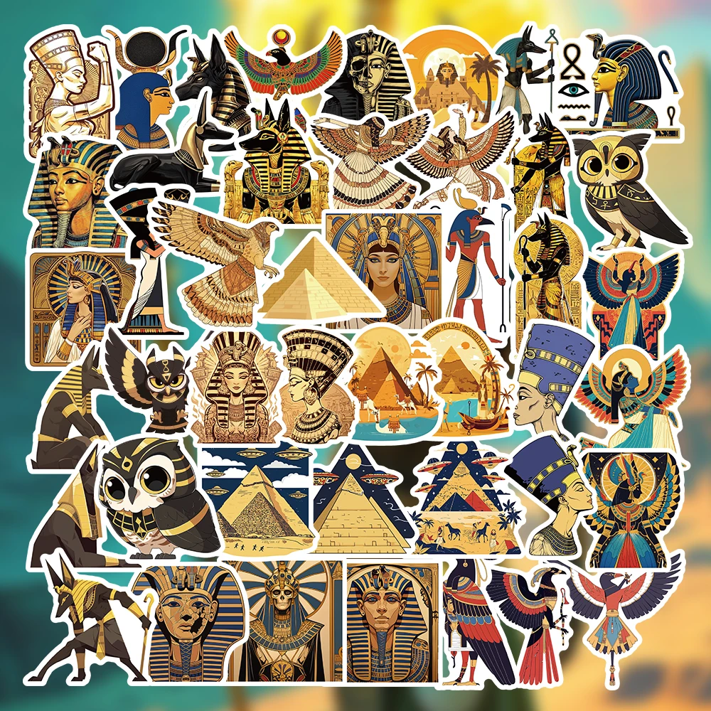 54 stks Oude Egypte Farao originaliteit stickers Verzamelen en herdenken accessoires telefoonboek mode sticker festival cadeau