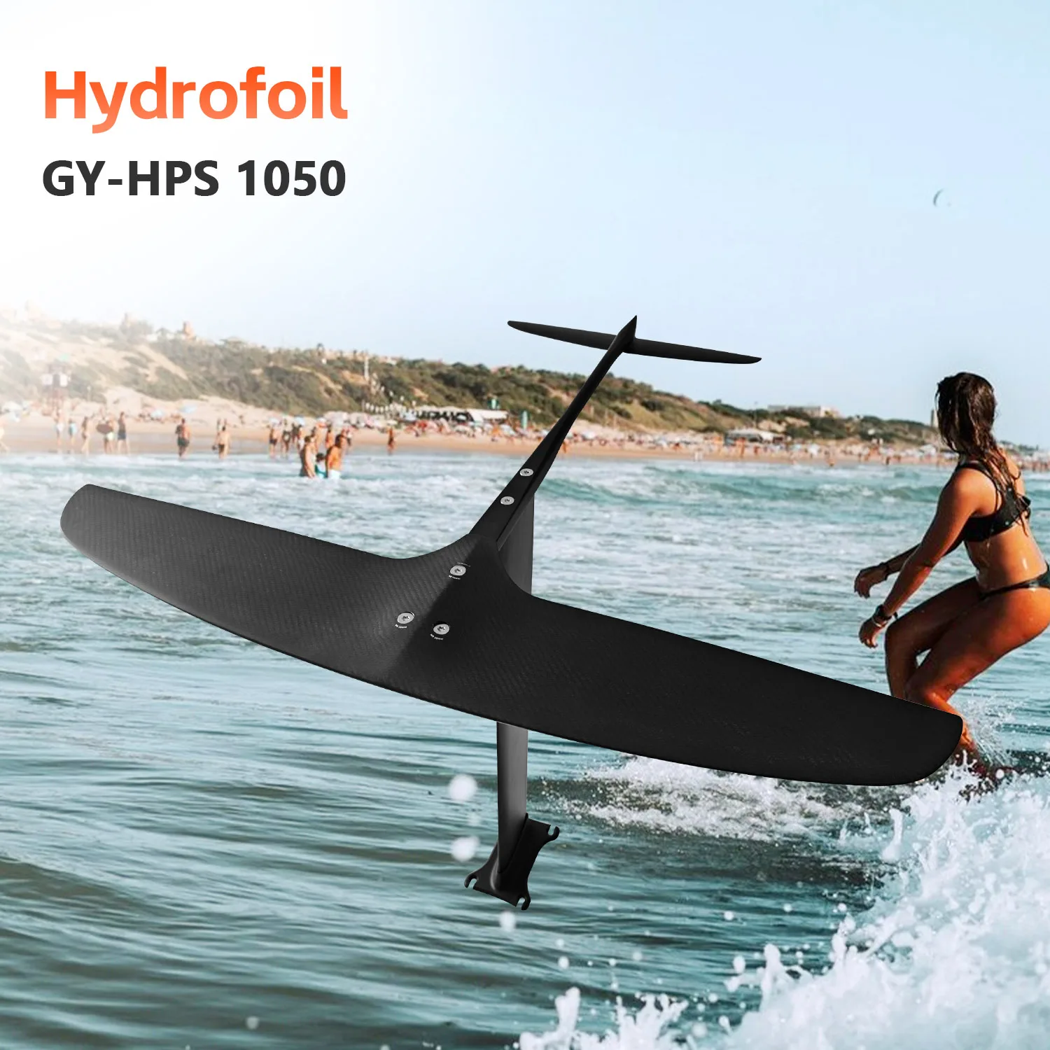 

Factory Custom GY HPS 1050 Hydrofoil High Quality Ultra-Light aluminum Carbon Water Sports Surfboard Surfing hydrofoil