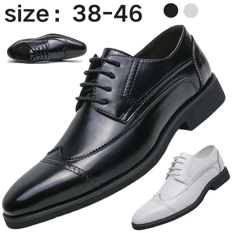 

Mens Formal Oxford Shoes British Style Business Dress Shoes Extra Large Size 46