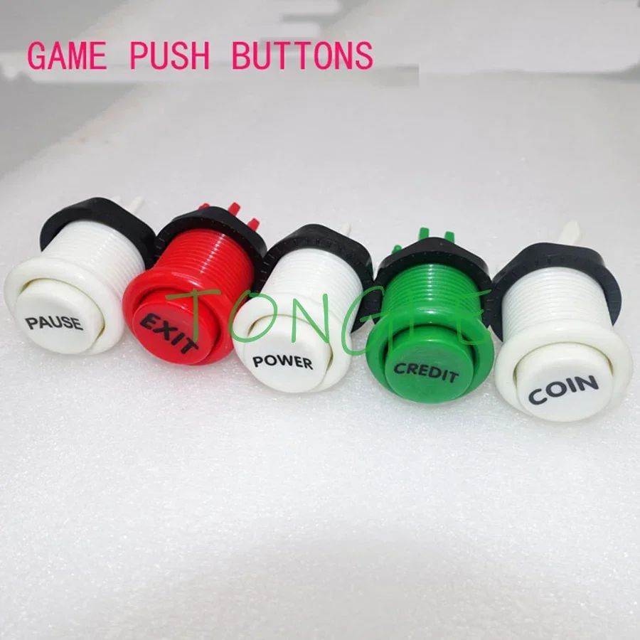 Arcade Push Button with Mame Jamma Game, Durable Multicade, Multi-Color, New, 2024, 1 Pc