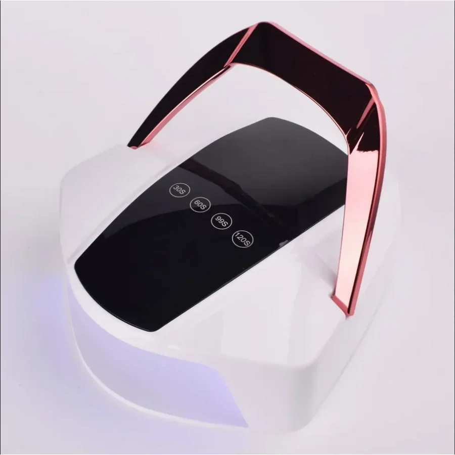 UV LED Gel Nail Lamp with handle Cordless Portable Rechargeable nail enhancement machine with double light sources