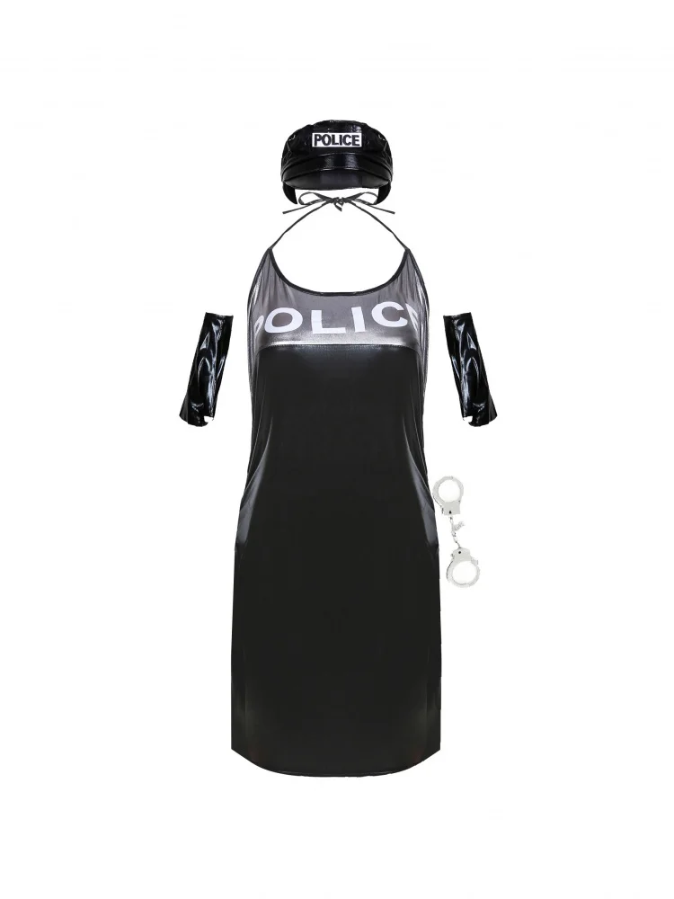 

SXL Полицейский костюм на Хэллоуин, косплей, женщина-полицейский, сценический кожаный наряд, женский полицейский orm, традиционный китайский...