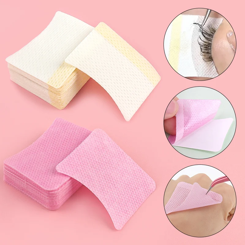 40 stücke Rosa Augenklappen Wimpern Verlängerung Fusselfrei Unter Augenklappen Multi-verwenden Lidschatten Make-Up Hilfe Wimpern Verlängerung werkzeuge