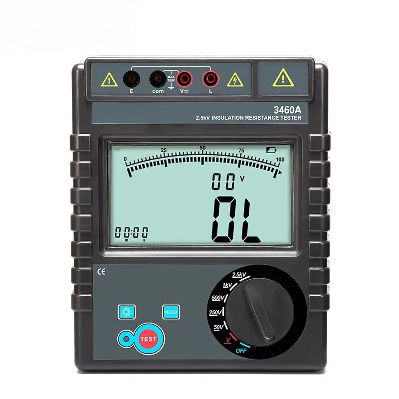 VKCR3460A Electronic Insulation Resistance Tester High Accuracy IP67 Protection 10W