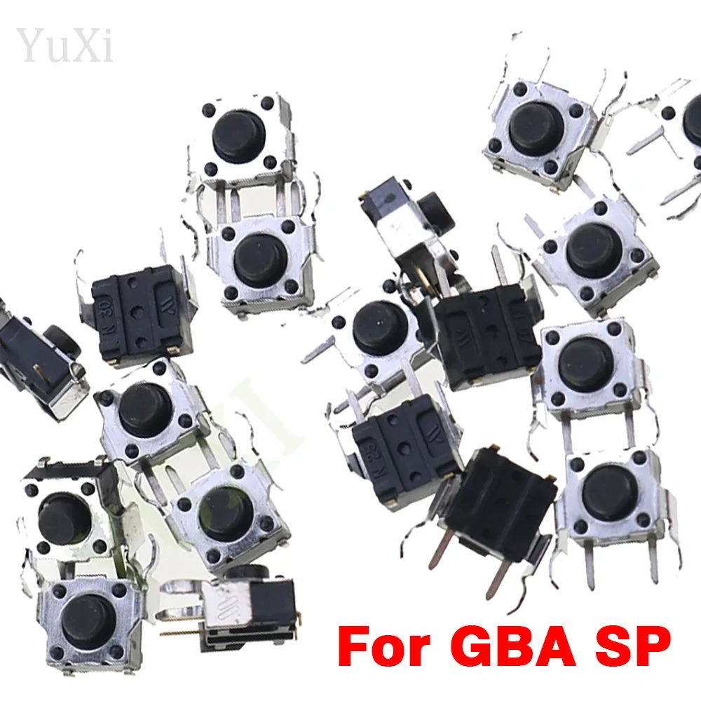 10Pcs For GBA SP Left Right Shoulder Trigger Button For Nintend GameBoy Advance SP L R Key Micro Switch Replacement Accessories