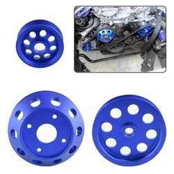 3PCS Underdrive Crank Pulley Kit For Nissan Silvia 240SX S14 S15 SR20 1989-1998