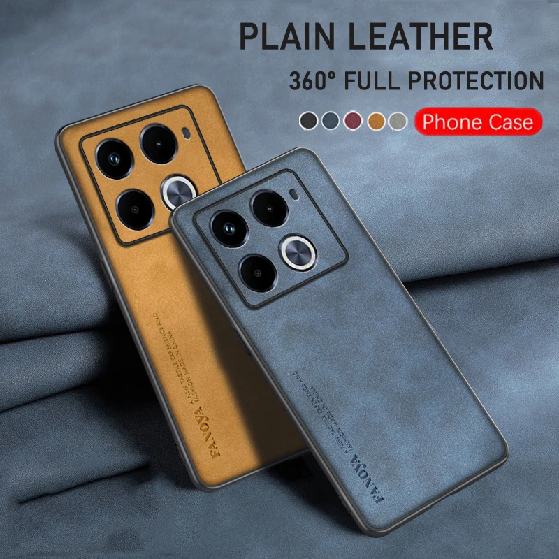 Protective Phone Leather Case for Infinix Note 40 Pro Shockproof Case Skin Friendly Cover Coques for Infinix Note 40/Note 40 Pro