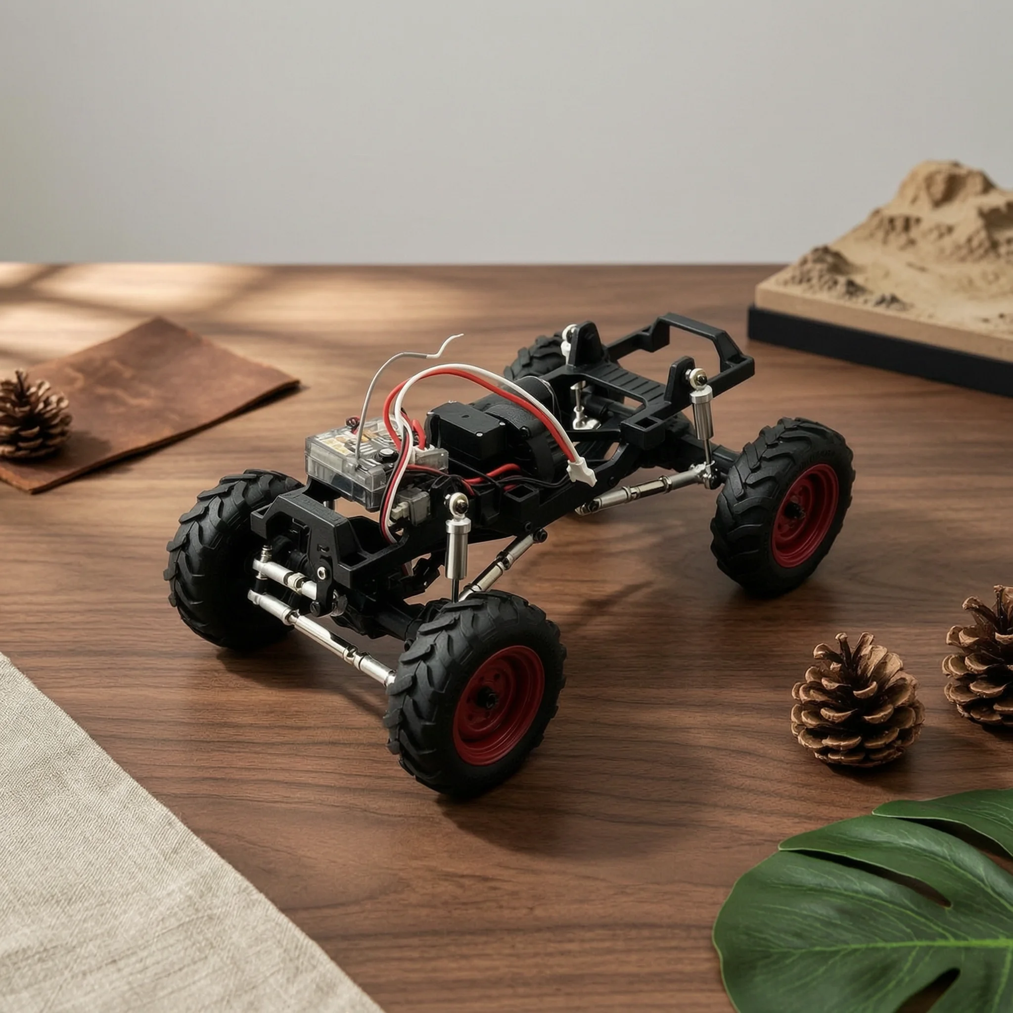 RC Link Rods with Shock Absorbers High Quality Link Rod Kit with Rod Ends RC Chassis Support System Kit Long-Lasting