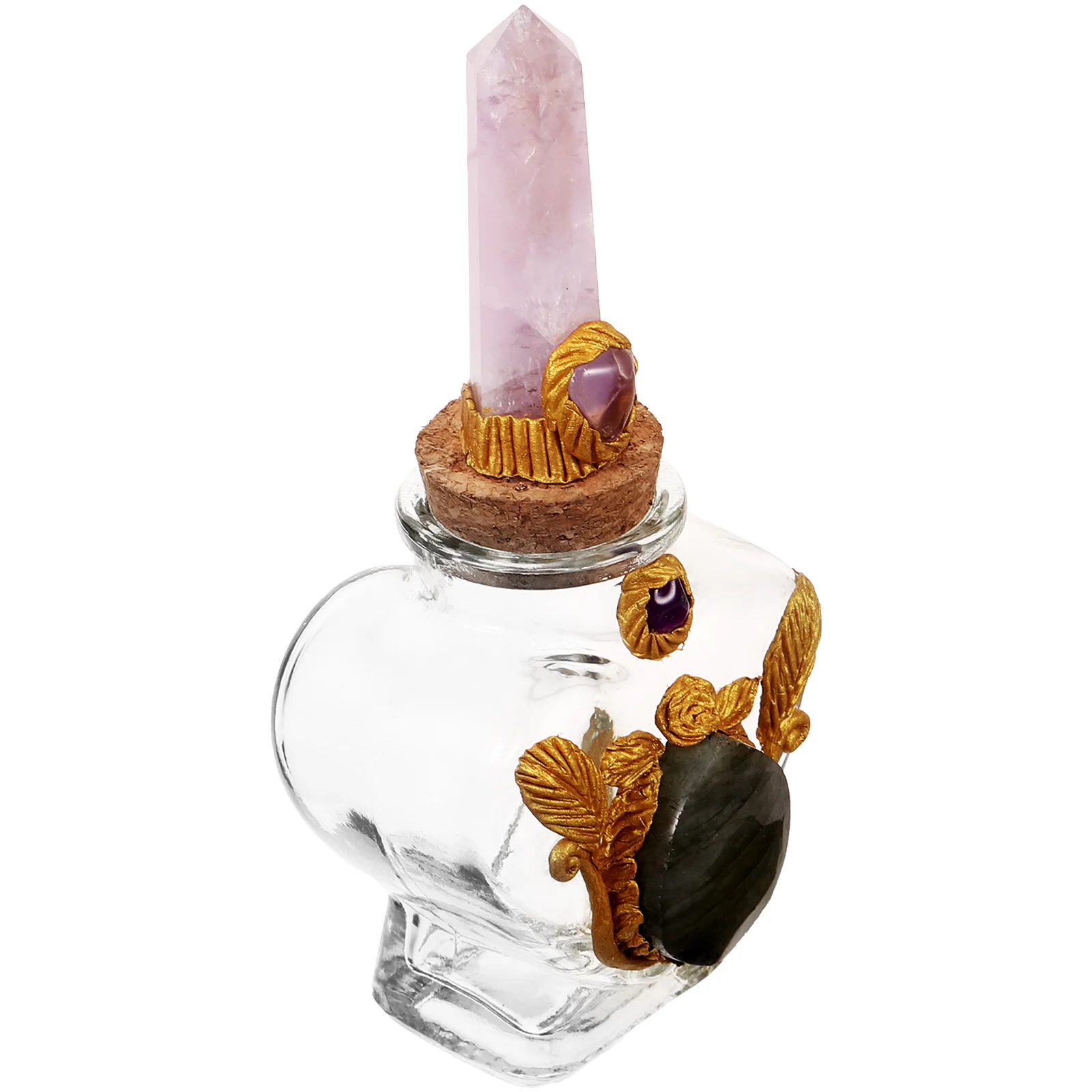 

Crystal Energy Decorative Decorative Bottle Decoration Glass Halloween DIY Small Column Table Top Vial Storage Practical